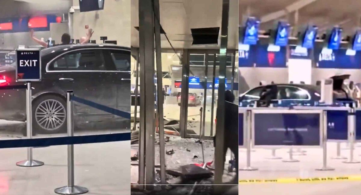 Driver crashes into McNamara Terminal at Detroit Metro Airport
