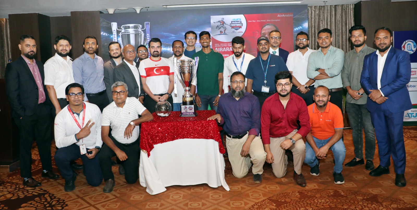 Trophy unveiled, domestic and foreign airlines set for football showdown from July 3
