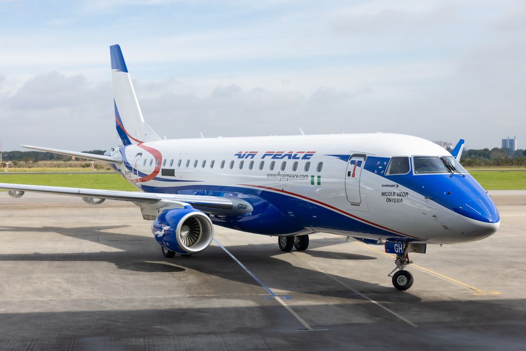Embraer delivers first new E175 jet to Nigeria's Air Peace